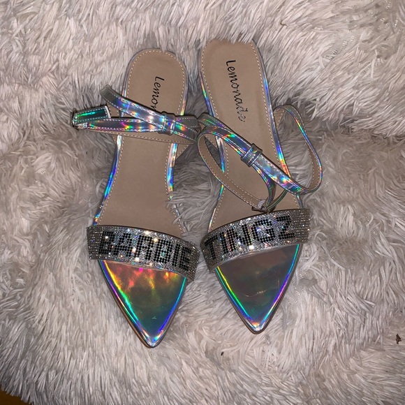 New Barbie ✨ Tingz Rhinestone Holo Stiletto Heels - Picture 4 of 8
